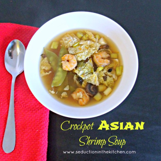Crockpot Asian shrimp soup