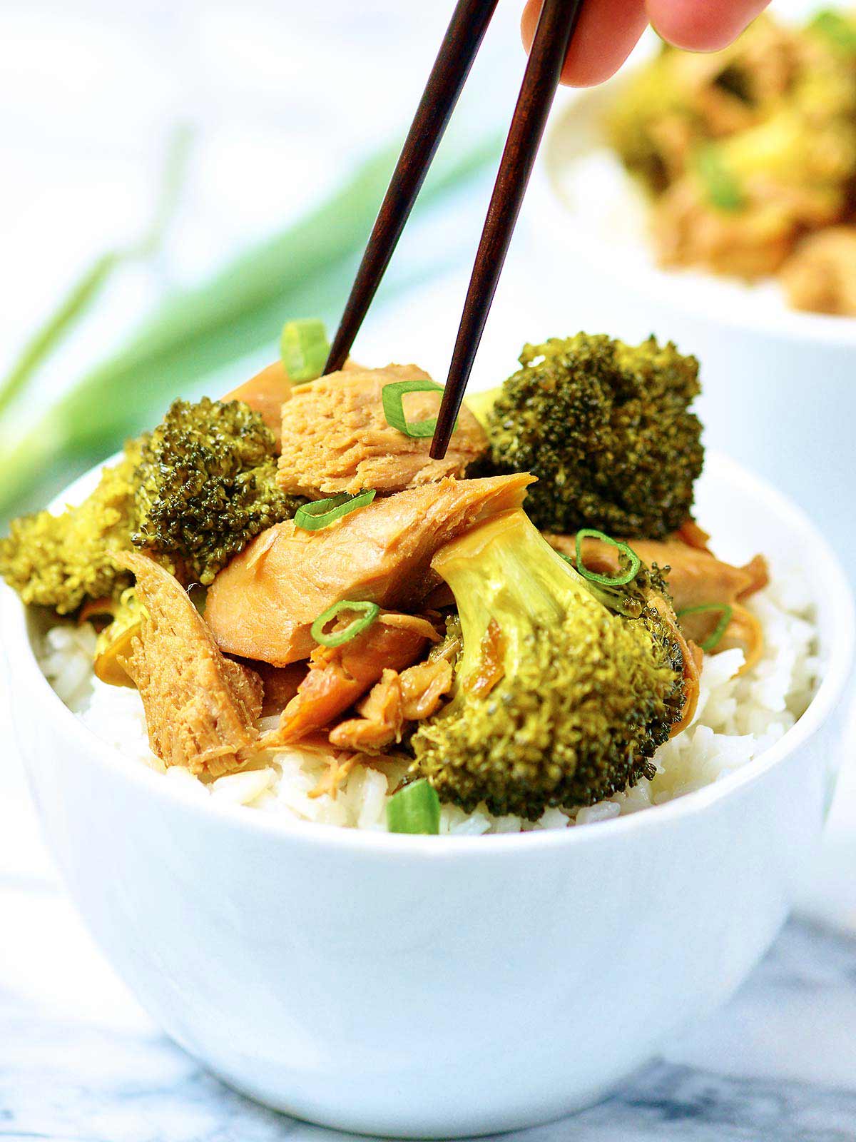 Crockpot chicken and broccoli