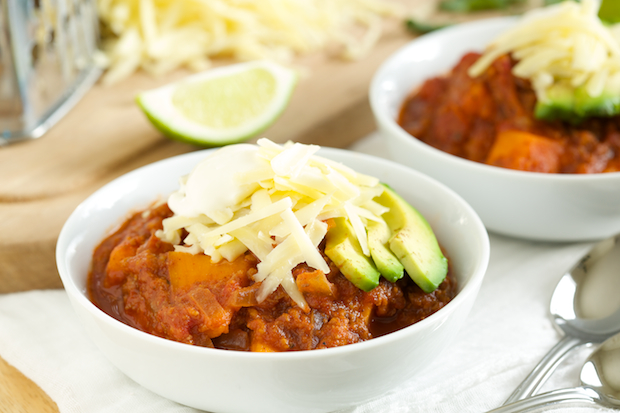 Crockpot sweet potato chili