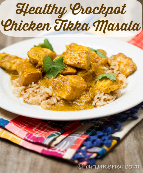 Healthy crockpot chicken tikka masala