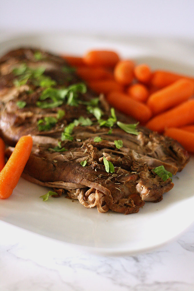 Slow cooker pork tenderloin with hidden veggies
