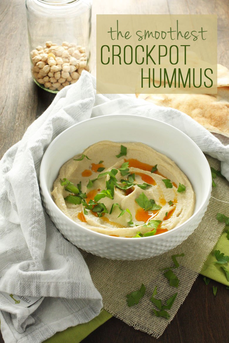 The smoothest crockpot hummus