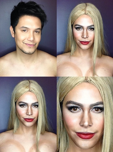 Incredible Transformations into Celebrities and Disney Characters Using Only Makeup