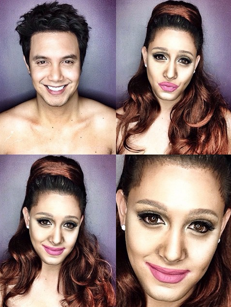 Incredible Transformations into Celebrities and Disney Characters Using Only Makeup