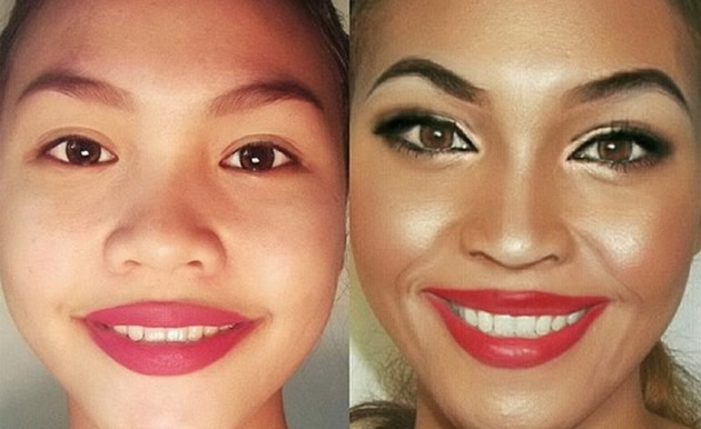 Incredible Transformations into Celebrities and Disney Characters Using Only Makeup