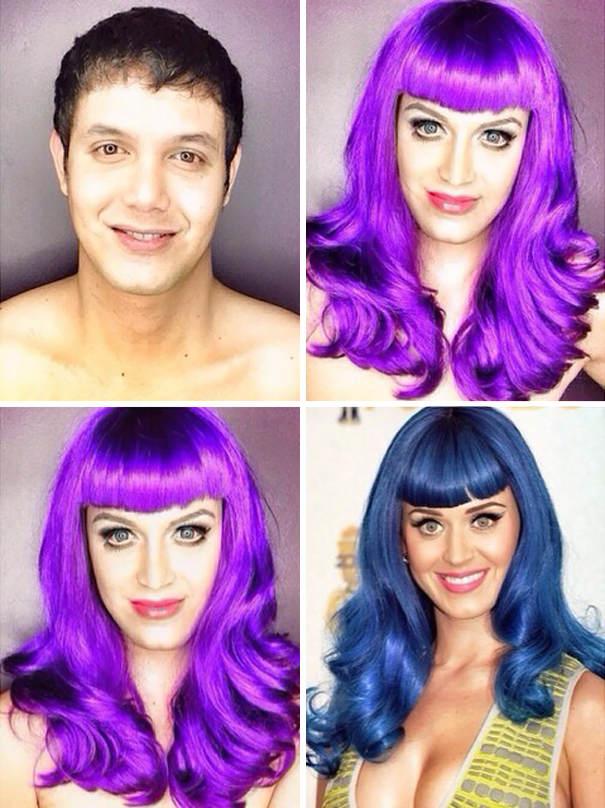Incredible Transformations into Celebrities and Disney Characters Using Only Makeup