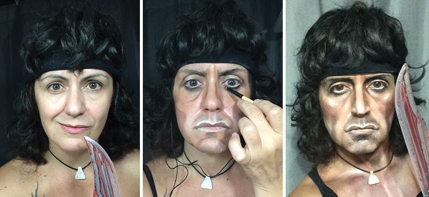 Incredible Transformations into Celebrities and Disney Characters Using Only Makeup