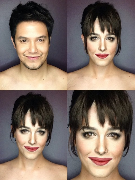 Incredible Transformations into Celebrities and Disney Characters Using Only Makeup