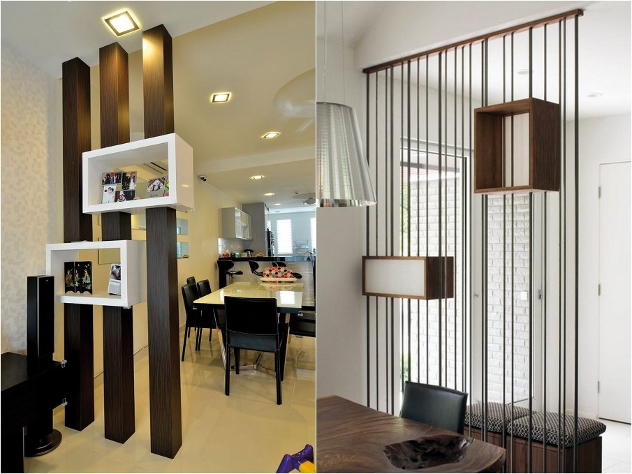 contemporary dining room divider